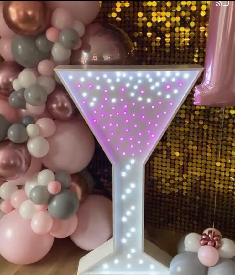 Led Cocktail Glass DISPLAY