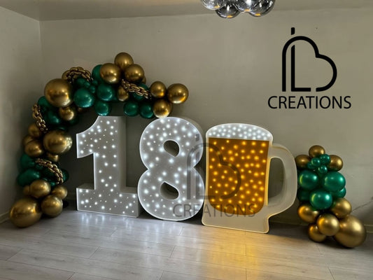 4ft led Beer glass